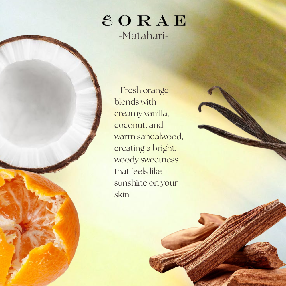 SORAE MATAHARI VANILLA WOODY EXTRAIT DE PARFUM 30ml / 100ml